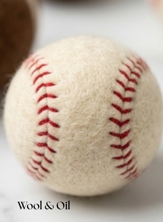 Wool & Oil — Baseball dryer ball